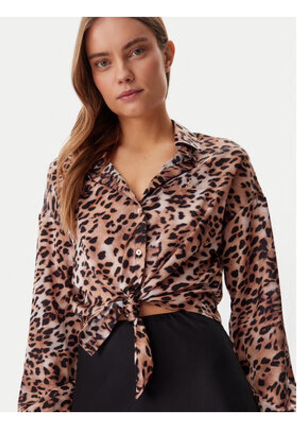 Guess Koszula W5GH0IWH9C2 Kolorowy Regular Fit. Materiał: syntetyk. Wzór: kolorowy