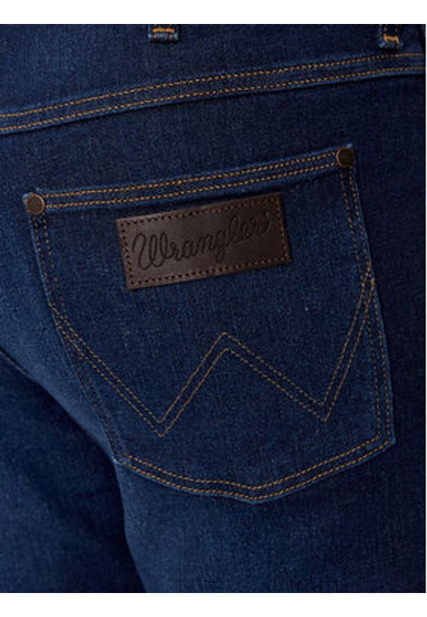 Wrangler Jeansy Larston 112350845 Granatowy Slim Fit. Kolor: niebieski