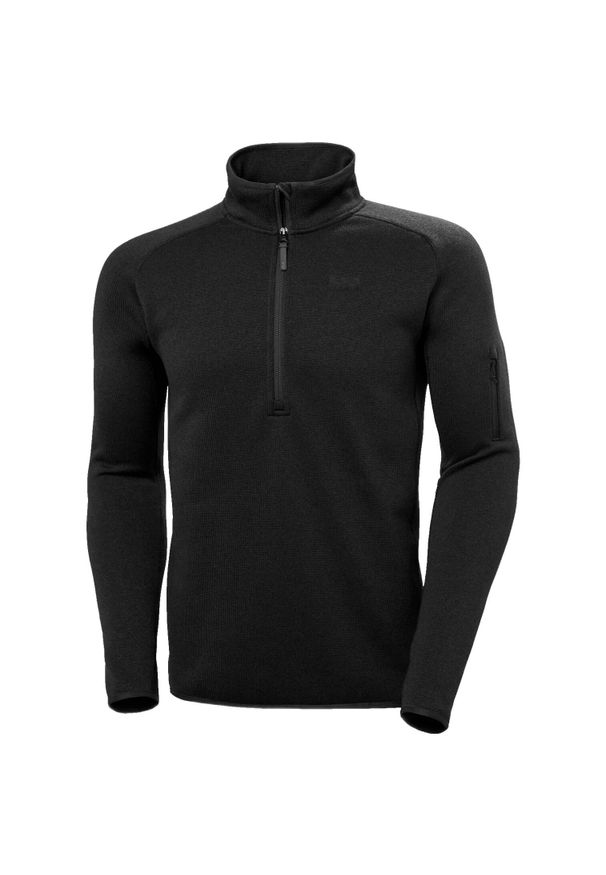 1/2 zip fleece Helly Hansen Varde 2.0. Kolor: czarny. Materiał: polar. Sport: turystyka piesza