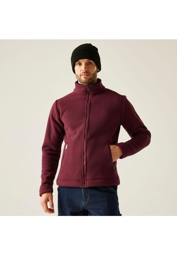 Regatta - Garrian II Męski polar turystyczny. Kolor: fioletowy. Materiał: polar. Styl: sportowy