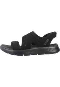 skechers - Sandały Skechers Go Walk Flex Sandal-, Kobiety. Kolor: czarny. Materiał: materiał