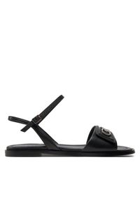 Calvin Klein Sandały Flat Sandal Relock Lth HW0HW01942 Czarny. Kolor: czarny #1