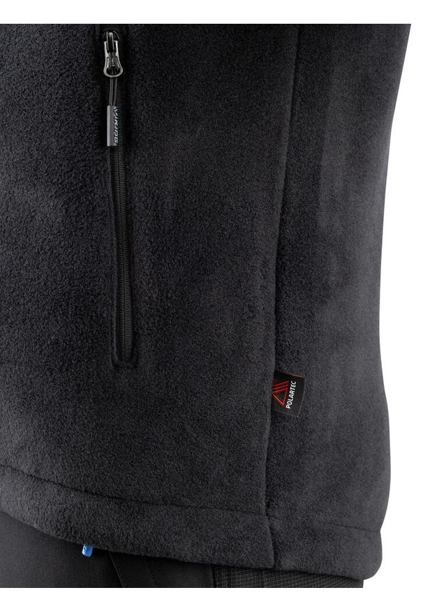 Bluza polarowa techniczna damska Viking Dakota. Kolor: czarny. Materiał: polar. Sport: turystyka piesza