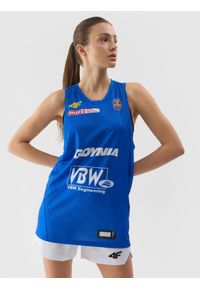 4f - Tank top replika wyjazdowy z sezonu 2023/24 damski 4F x VBW Arka Gdynia - multikolor. Kolor: wielokolorowy. Materiał: dzianina