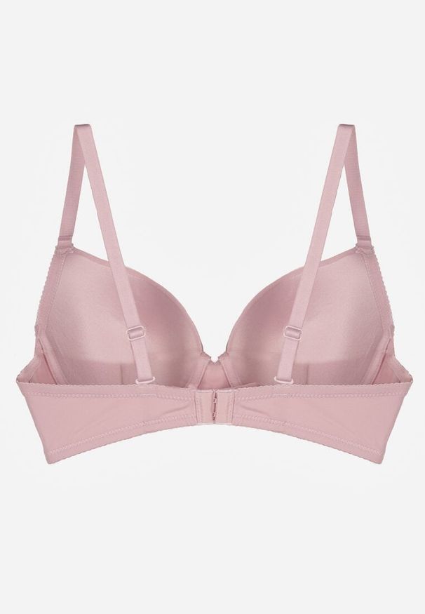 Renee - Fioletowy Gładki Biustonosz o Klasycznym Fasonie Arriethia. Kolor: fioletowy. Wzór: gładki