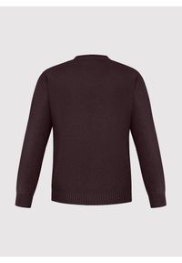 Pako Lorente - PAKO LORENTE - Brązowy sweter męski v-neck. Kolor: czerwony, brązowy. Materiał: bawełna. Sezon: jesień #2