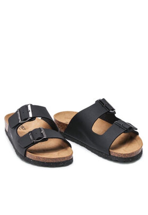 CMP Klapki Eco Thalitha Slipper 3Q91017 Czarny. Kolor: czarny. Materiał: skóra