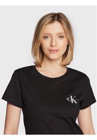 Calvin Klein Jeans Komplet 2 t-shirtów J20J219734 Czarny Slim Fit. Kolor: czarny. Materiał: bawełna #4