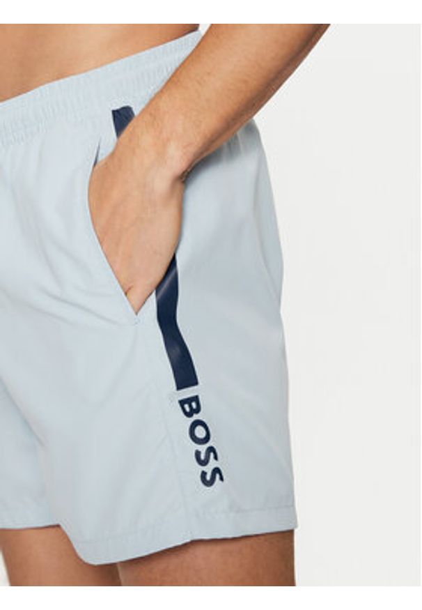 BOSS Szorty kąpielowe Dolphin 50508798 Błękitny Regular Fit. Kolor: niebieski. Materiał: syntetyk