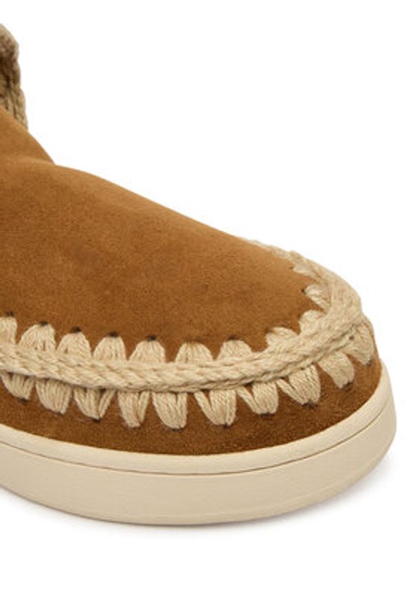 Mou Śniegowce MU.FW741001A Brązowy. Kolor: brązowy. Materiał: zamsz, skóra