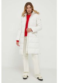 Lauren Ralph Lauren kurtka puchowa damska kolor beżowy zimowa. Kolor: beżowy. Materiał: puch. Sezon: zima #2