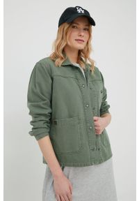 Superdry kurtka damska kolor zielony przejściowa. Okazja: na co dzień. Kolor: zielony. Styl: casual