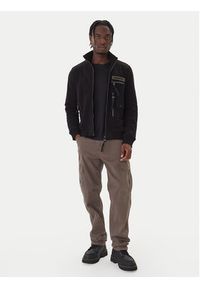 Aeronautica Militare Bluza 252FE2069UF00668 Czarny Regular Fit. Kolor: czarny. Materiał: bawełna #4
