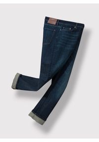 Pako Lorente - PAKO LORENTE – Granatowe spodnie męskie jeansowe. Okazja: na co dzień. Kolor: niebieski. Materiał: jeans. Długość: długie. Styl: casual