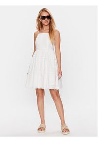 YAS Sukienka codzienna 26030152 Biały Regular Fit. Okazja: na co dzień. Kolor: biały. Materiał: bawełna. Typ sukienki: proste. Styl: casual #4