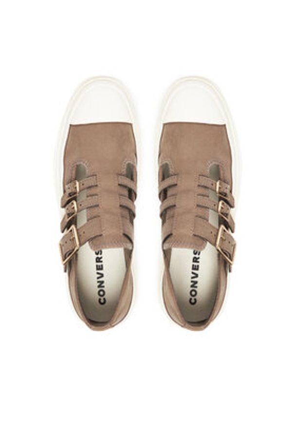 Converse Półbuty Chuck Taylor All Star Lugged Heel Mary Jane Sandal A13552C Zielony. Kolor: zielony. Materiał: materiał