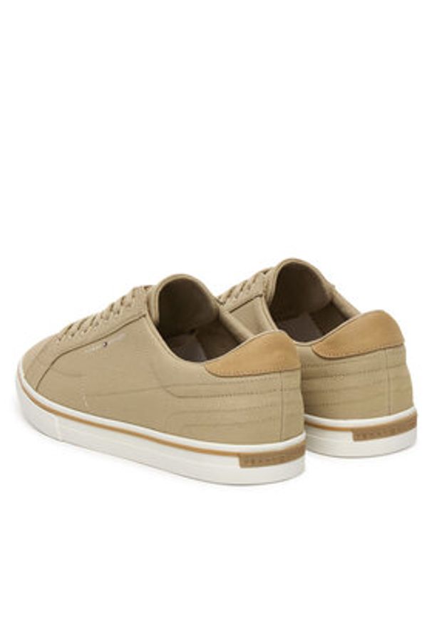 TOMMY HILFIGER - Tommy Hilfiger Tenisówki Vulc Core Long Lace FM0FM05688 Beżowy. Kolor: beżowy. Materiał: materiał