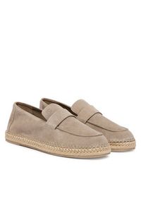 Calvin Klein Espadryle Espadrille Loafer Band Su HM0HM02072 Beżowy. Kolor: beżowy. Materiał: zamsz, skóra #5