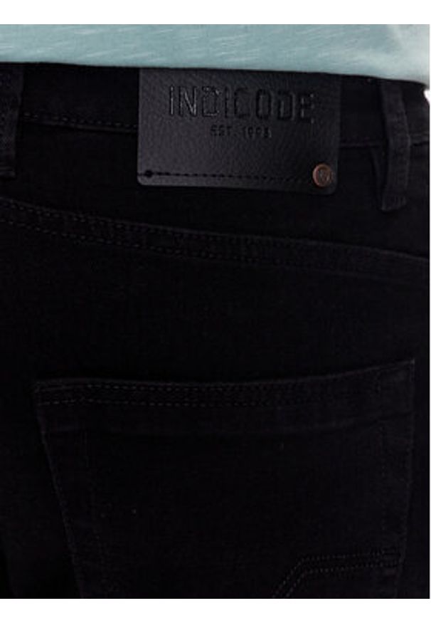 INDICODE Szorty jeansowe Kaden 70-100 Czarny Regular Fit. Kolor: czarny. Materiał: bawełna