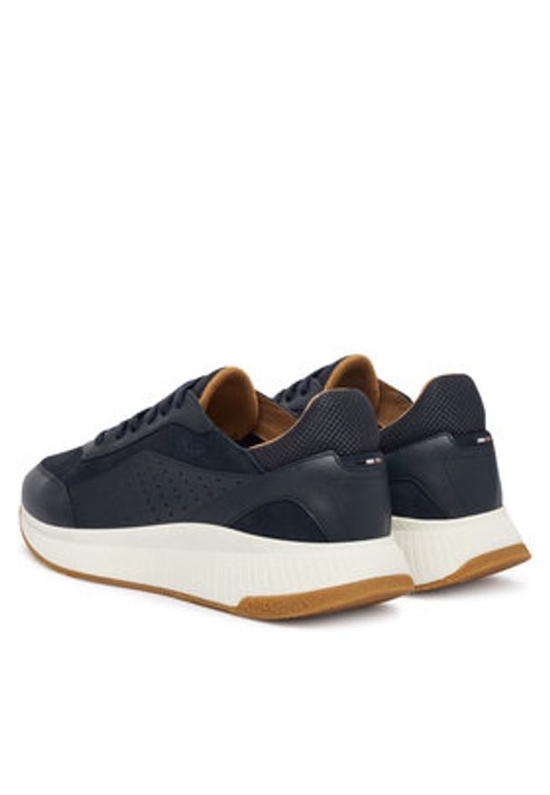 BOSS Sneakersy Ttnm Evo 50557865 Granatowy. Kolor: niebieski. Materiał: skóra