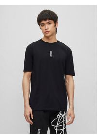 Hugo T-Shirt Danden 50493996 Czarny Relaxed Fit. Kolor: czarny. Materiał: bawełna