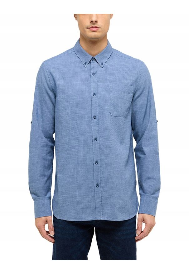 Męska Koszula Mustang Style Rawlins Middle Blue Two Tone 1017536 12722