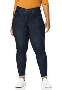 Wrangler - WRANGLER SKINNY PLUS RINSEWASH W24KWX023. Kolekcja: plus size