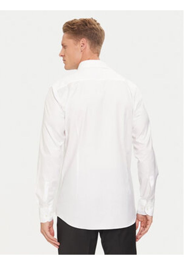 BOSS - Boss Koszula 50491976 Biały Slim Fit. Kolor: biały. Materiał: bawełna