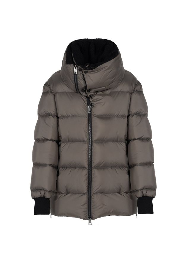 La Haine Inside Us Kurtka Zimowa | LM032 | Mężczyzna | Szary. Okazja: na spacer. Kolor: szary. Materiał: poliamid. Wzór: jednolity. Sezon: zima. Styl: elegancki