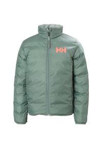 Kurtka ocieplana dla dzieci Helly Hansen Marka. Kolor: zielony. Materiał: puch