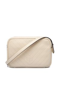 Pinko - PINKO Torebka Carrie Camera Bag Classic Al 25-26 PLTT 104336 A2JC Écru. Kolor: kremowy. Materiał: skórzane #4