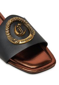 Just Cavalli Klapki 78RA3S92 ZPB20 Czarny. Kolor: czarny. Materiał: skóra #5