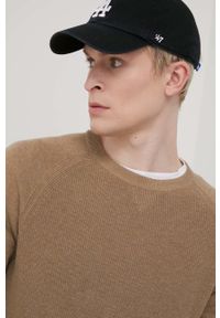 Premium by Jack&Jones sweter męski kolor zielony. Kolor: fioletowy. Materiał: poliester, materiał. Długość rękawa: raglanowy rękaw #2