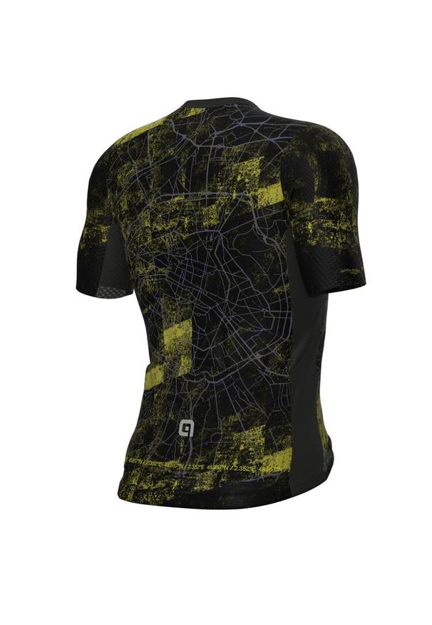 ALÉ CYCLING - Koszulka rowerowa męska Alé Cycling PR-E Town. Kolor: żółty, wielokolorowy, czarny