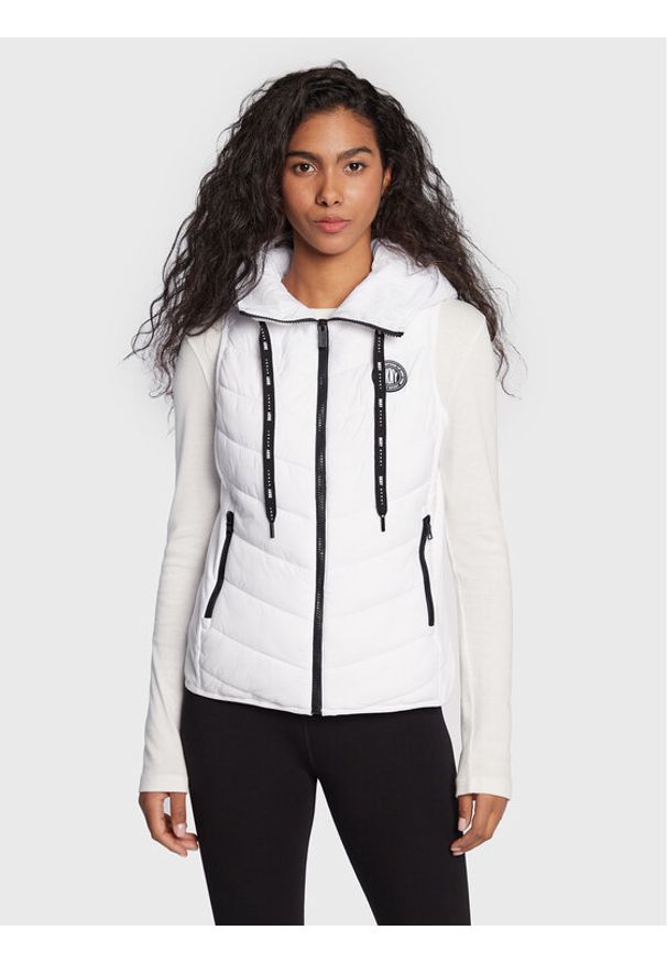 Kamizelka DKNY Sport. Kolor: biały. Styl: sportowy