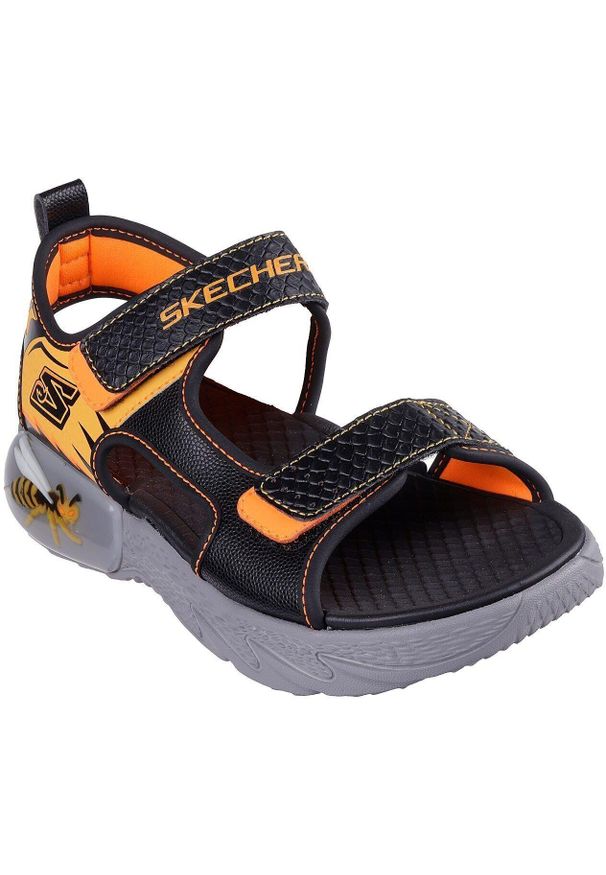 skechers - Sandały dla dzieci Skechers Creature splash bugt. Kolor: żółty. Materiał: materiał, syntetyk. Styl: sportowy