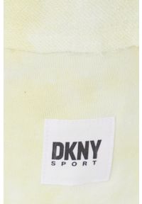 DKNY - Dkny szorty bawełniane DP2S5011 damskie kolor żółty wzorzyste high waist. Stan: podwyższony. Kolor: żółty. Materiał: bawełna #3