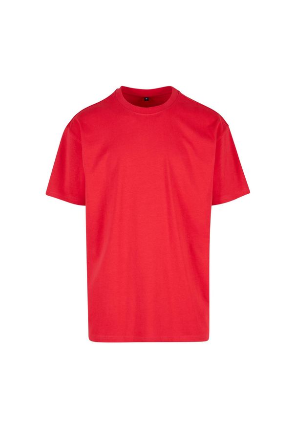 BUILD YOUR BRAND - Ponadwymiarowa Koszulka Dla Dorosłych Unisex Heavyweight. Kolor: różowy