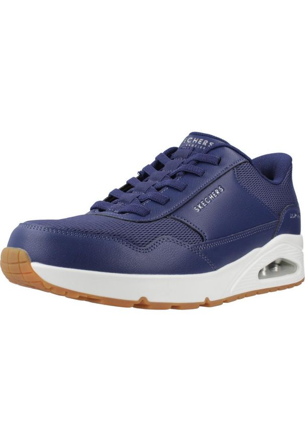 skechers - Tenisówki Skechers Model Uno - Banksia Slip-ins Kolor Niebieski. Kolor: niebieski. Materiał: syntetyk, tkanina