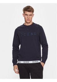 Guess Bluza U3YQ01 KBS91 Granatowy Regular Fit. Kolor: niebieski. Materiał: bawełna #1