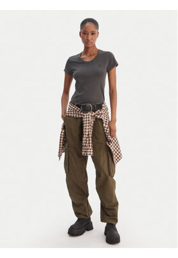 G-Star RAW - G-Star Raw T-Shirt Eyben D24533-B059 Czarny Slim Fit. Kolor: czarny. Materiał: bawełna