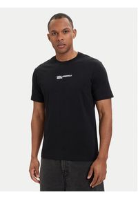 Karl Lagerfeld Jeans T-Shirt B2M17090 Czarny Relaxed Fit. Kolor: czarny. Materiał: bawełna #4