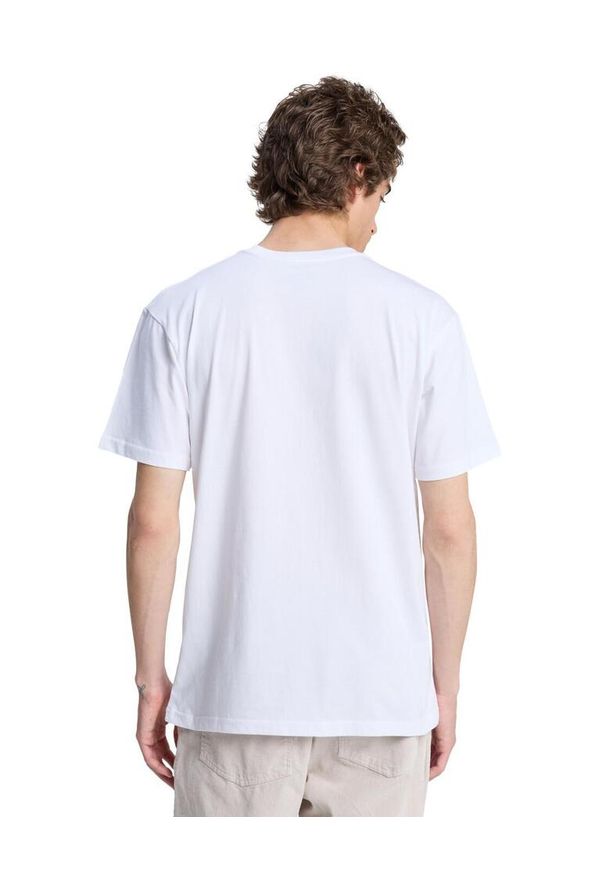 Quiksilver - Koszulka z krótkim rękawem EV COMP LOGO Mężczyźni. Kolor: biały. Materiał: bawełna, materiał. Długość rękawa: krótki rękaw. Długość: krótkie. Wzór: nadruk