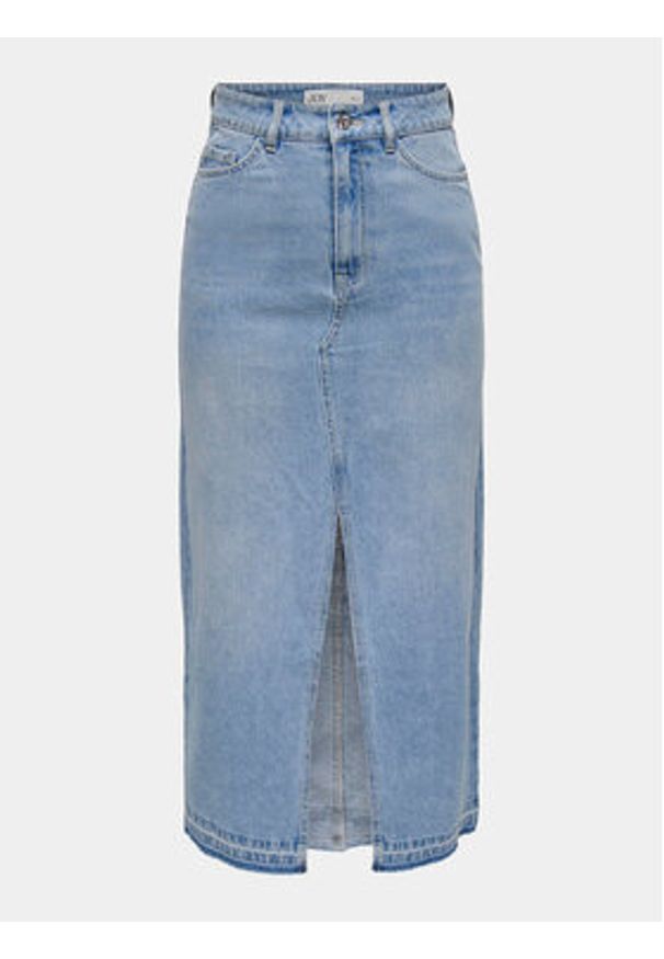 JDY Spódnica jeansowa Bella 15317441 Niebieski Regular Fit. Kolor: niebieski. Materiał: bawełna