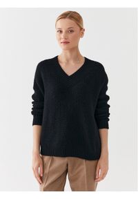 Weekend Max Mara Sweter Viaggio 23536621 Czarny Regular Fit. Kolor: czarny. Materiał: syntetyk