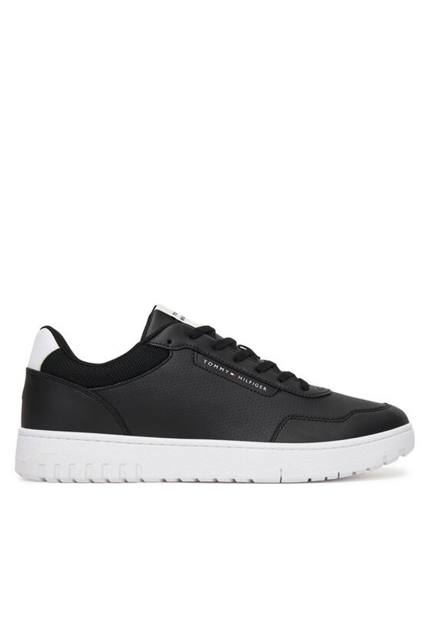 TOMMY HILFIGER - Tommy Hilfiger Sneakersy Basket Core Lite Lth FM0FM05868 Czarny. Kolor: czarny. Materiał: skóra