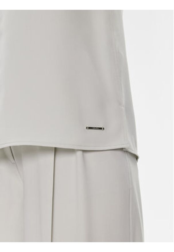 Calvin Klein Bluzka K20K206376 Szary Regular Fit. Kolor: szary. Materiał: syntetyk