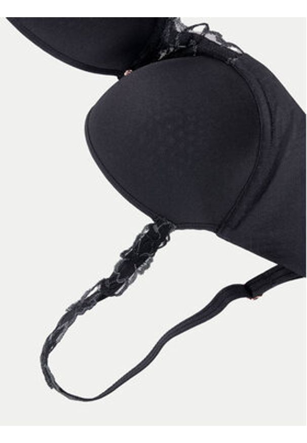 Triumph Biustonosz z fiszbiną Wild Azalea 10219858 Czarny. Kolor: czarny. Materiał: syntetyk