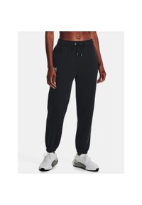 Spodnie treningowe damskie Under Armour Essential Fleece Joggers. Kolor: czarny. Sport: fitness
