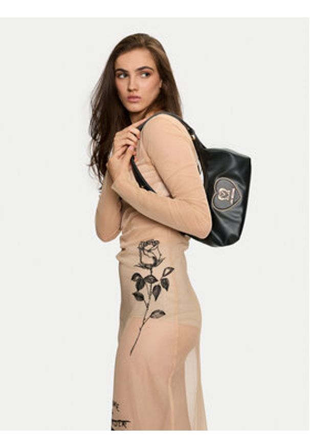 Love Moschino - LOVE MOSCHINO Torebka JC4121PP1LLB0000 Czarny. Kolor: czarny. Materiał: skórzane